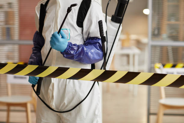 Professional Biohazard Cleanup technician working in Phillips, WI